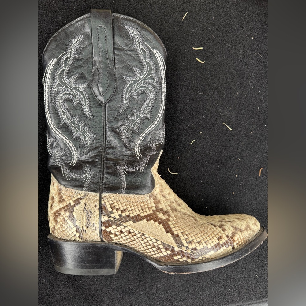 J.B DILLON PYTHON COWBOY BOOTS - image 1